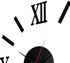 Generic 3D Clock Stickers DIY Number Watch For Living Room Black