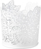 SAMVERKA Tealight holder - white 8 cm