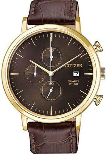 Citizen Watch for Men Leather Band , Analog, AN3612-09X