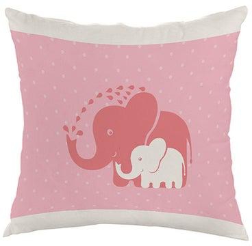 Be A Friend Of Your Child Printed Throw Pillow cover Velvet Pink/White 40x40cm