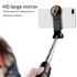 Bluetooth Selfie Stick With Makeup Mirror-black/whilt