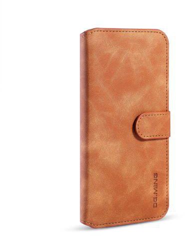 For Huawei Y9s / Honor 9X Pro / 9X DG.MING Retro Oil Side Horizontal Flip Case With Holder & Card Slots & Wallet(Brown)