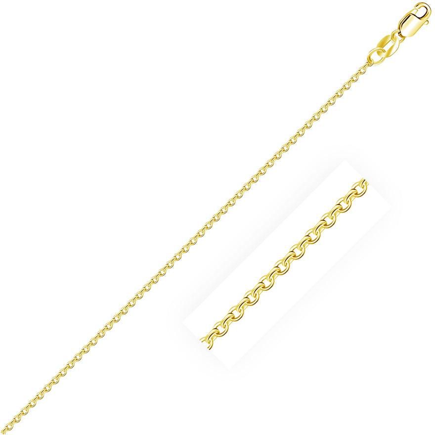 18k Yellow Gold Cable Chain 1.1mm-rx95886-16