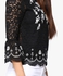 Black Embroidered Lace Top