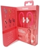 Yookie earphone yk220 pink