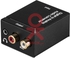 Digital Optical Toslink SPDIF / Coaxial to Analog L/R RCA Audio Converter Adapter
