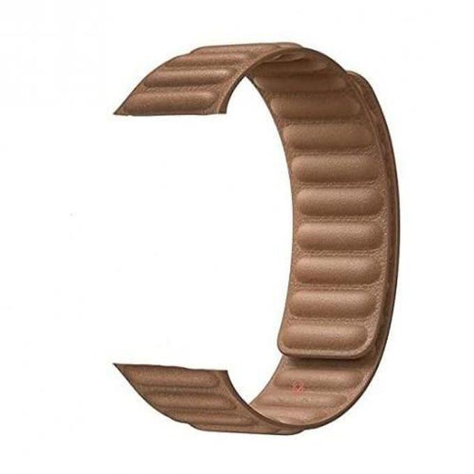 Leather Magnetic Loop Strap 22mm For Amazfit GTR3 Pro - GTr2 Pro Brown