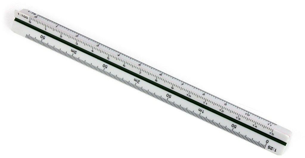 Triangular scale ruler TMS-151