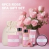 Spa Luxetique Spa Kit for Women, Rose Spa Gift Set, Relaxing Home Spa Kits, Spa Gifts for Women Includes Body Lotion, Shower Gel, Bubble Bath, Hand Cream