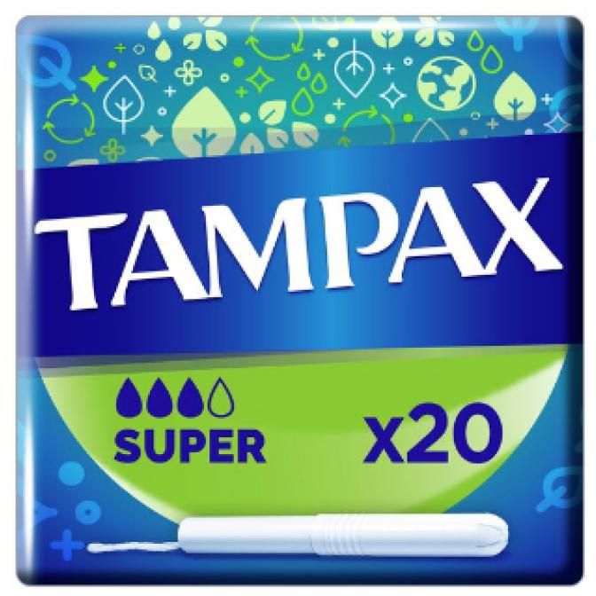TAMPAX SUPER TAMPONS 20s