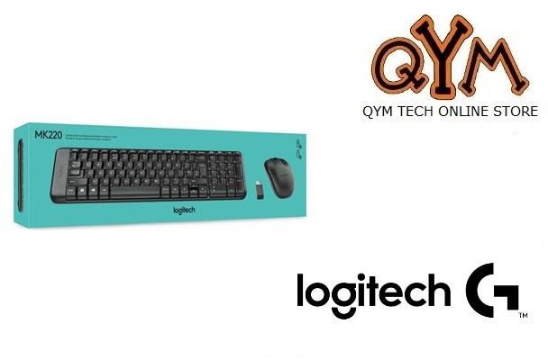 Logitech MK220 Wireless Combo Keyboard Mouse (Black)