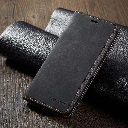 Rich Boss Magnet Leather Flip Case For iPhone 6 s 7 8 plus iPhone x XS Max XR Wallet Cover iphone 6s Case With Card Holder Phone Bag(Black)