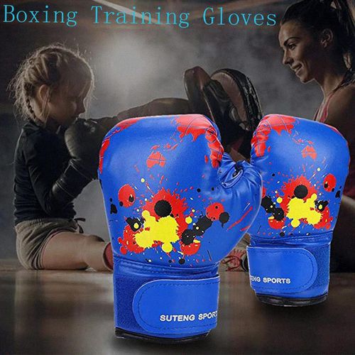 Solid Boxing Gloves Kickboxing Punching Bag Training Fight For Age 3-10 Kids 