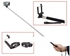 Retractable Selfie Monopod with Bluetooth Wireless Remote Shutter for smartphoneS /black - white
