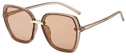 Women's Large Square Sunglasses - Brown