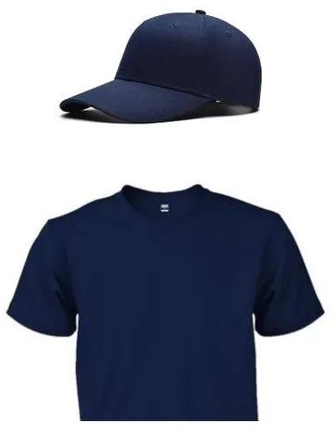 Fashion Unisex Navy Blue Tee+ Navy Blue Baseball Cap