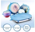 Silicone stretch fresh food cover elastic cover, 6 sizes blue