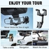 [Upgraded] 2022 Rearview Mirror Phone Holder for Car - 360°Rotatable and Retractable Car Phone Holder, Multifunctional Car Phone Holder Mount Suitable for All Mobile Phones and All Car (Black 1PC)