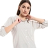 Andora Polka Dots Off-White & Black Long Sleeves Shirt