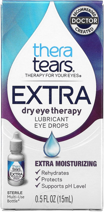 TheraTears‏, علاج جفاف العين الإضافي ، قطرات مرطبة للعين ، 0.5 أونصة سائلة (15 مل)