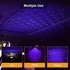Star Projector Night Light, Booreina Auto Roof Star Lights LED USB Lights Interior Car Lights Romantic Ambient Lamp for Bedroom, Party, Car, Ceiling and Stage Decoration, Red and Violet Blue 2 Pack