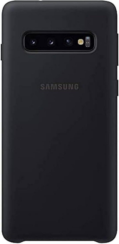 Luxury Silicone Back Case For Samsung Galaxy S10 Plus - Black