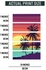 Tropical Palm Beach Sunset Canvas 5 Piece Wall Painting