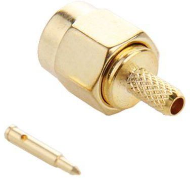 RG179 Cable RG316 Lekai Multifunctional Meet Different Needs 10 PCS Gold Plated Crimp SMA Male Plug Pin RF Connector Adapter for RG174 RG188 