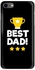 غطاء حماية بطبعة عبارة "Best Dad" ورسمة كأس من سلسلة سناب كلاسيك لهاتف أبل آيفون 8 أسود/ أبيض/ أصفر