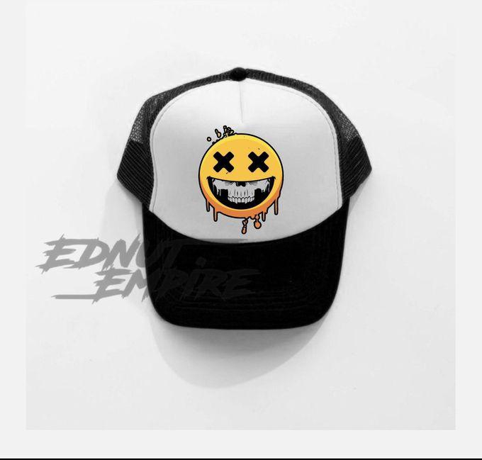 XX EMOJI Black And White Trucker Hat
