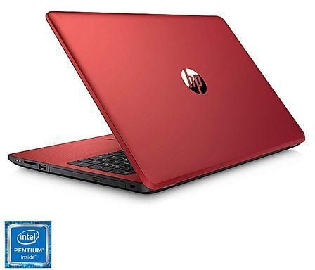 Hp 15 Intel Pentium Quad Core (500GB HDD,4GB RAM+ BAG+32GB Flash+ USB Light For Keyboard Windows 10 Laptop- RED