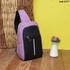 External USB Charge Chest Bags LB663 #Purple