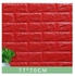 PE Foam 3D Brick Pattern Wallpaper - 70*77 Cm - Red