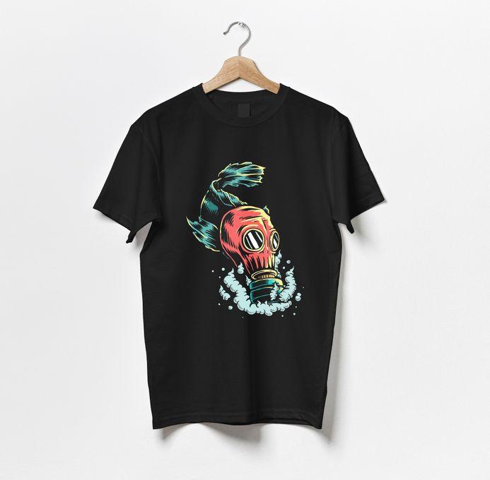 Masked Fish Tshirt - Black