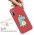 For Galaxy Note 10 Cartoon Animal Pattern TPU Protective Case(Red Crocodile Bird)