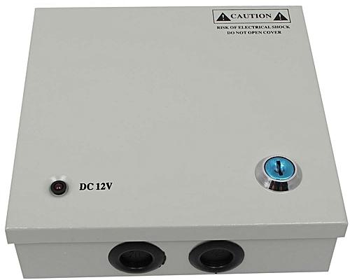Generic Cctv Power Supply 12V 5A With Rack 4C For Security Cameras Silver