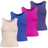 Silvy Set Of 4 Tank Tops For Women - Multicolor, 2 X-Large