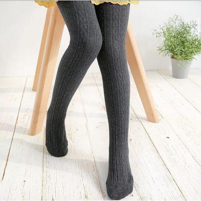 Cross-Knit Soft Cotton Pantyhose Tights (8-9years Old)