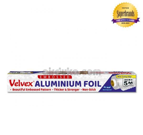Velvex Embossed Aluminium Foil-30Cm x 5M