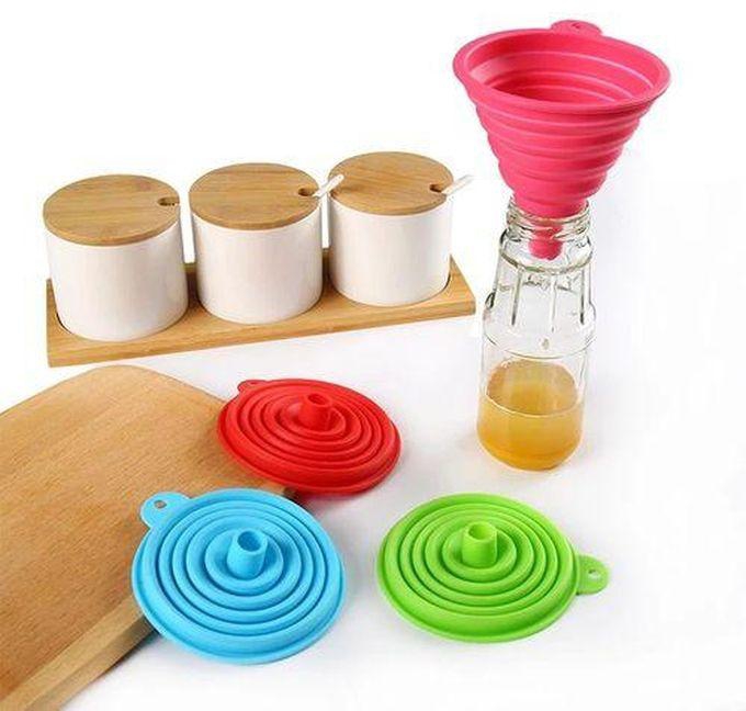 3pcs Collapsible Silicone Funnel