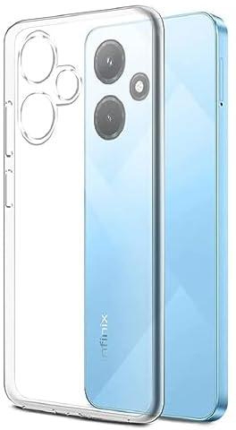 Dl3 Mobilak Case Compatible with Infinix Hot 30 Play X6835 NFC (6.82”) Case Crystal Clear Soft TPU Gel Case Flexible Silicone Anti-Scratch Camera Protection Transparent TPU Cover - Clear