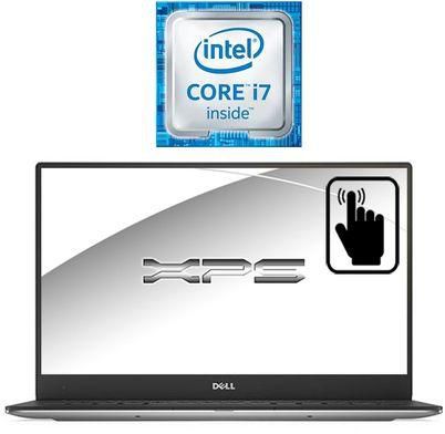 Dell XPS 13-9350 - انتل كور i7 - رام 16 جيجا بايت - هارد SSD بسعة 512 جيجا بايت - شاشة لمس QHD+ بحجم 13.3 بوصة - رسومات انتل - ويندوز 10 - فضي