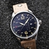 Curren 8224 Men's Analog Waterproof Sport Quartz Wrist Watch With Leather Band - Black, Beige