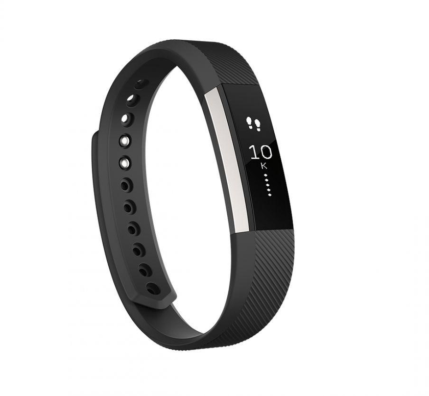 Fitbit Alta Fitness Tracker, Silver/Black - Large