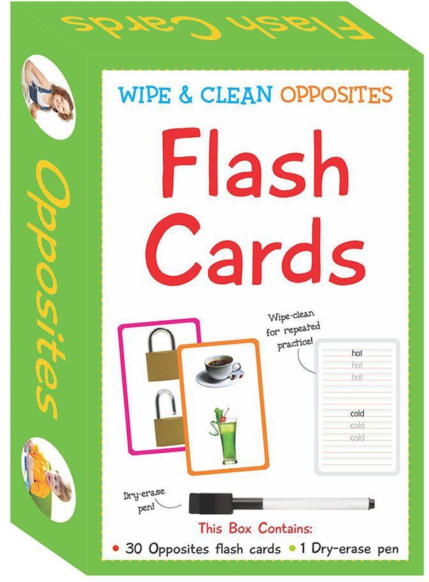 B Jain Publishers - Wipe And Clean Opposites- Babystore.ae