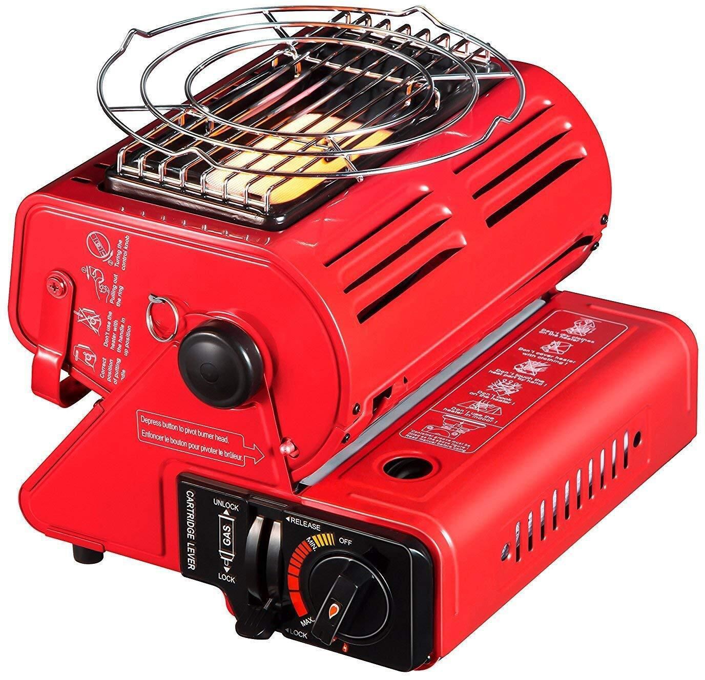 GOTOCAMPS Portable Butane Gas Tent Heater with Camping stove. 