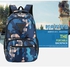 Camo Hipster Cool Student Backpacks Blue