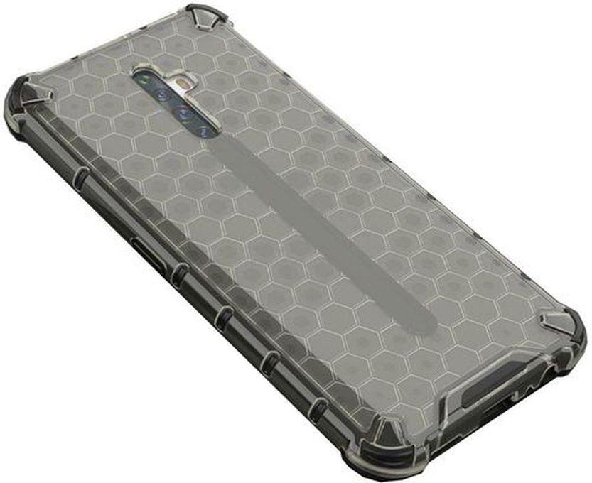 Oppo Reno 2 , Hybrid Shock Absorbin Cover With Honeycomb Design- Anti-shock