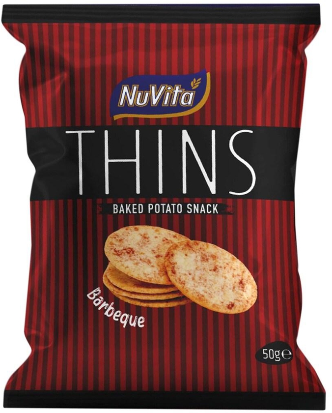 Nuvita Thins Barbeque Baked Potato Snack 50G