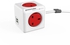 Allocacoc PowerCube Extended USB SURGE UK - RED